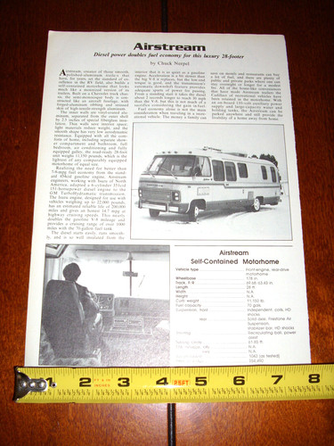 1980 airstream motorhome - 1980,