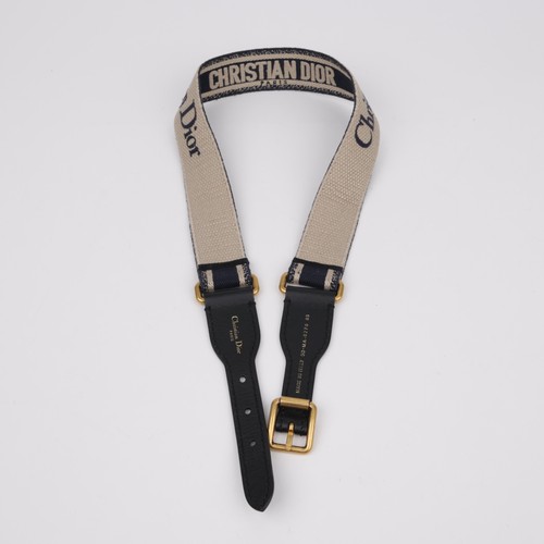 Dior oblique belt blue gold - dior,