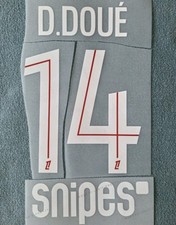 Kit Flocage PSG D.DOUE #14 Snipes – Lettrage Maillot Paris Saint-Germain 20-25.