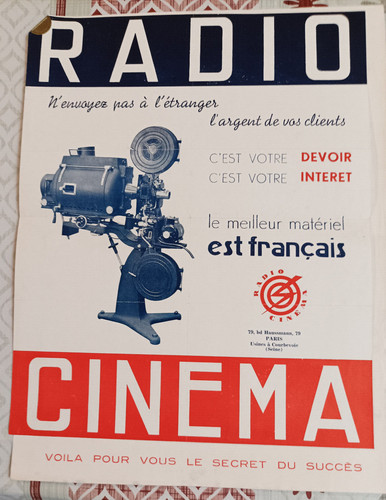 Affichette projecteur film - projecteur, de