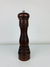 Moulin à poivre/poivrier Peugeot bois vintage 26,5 cm