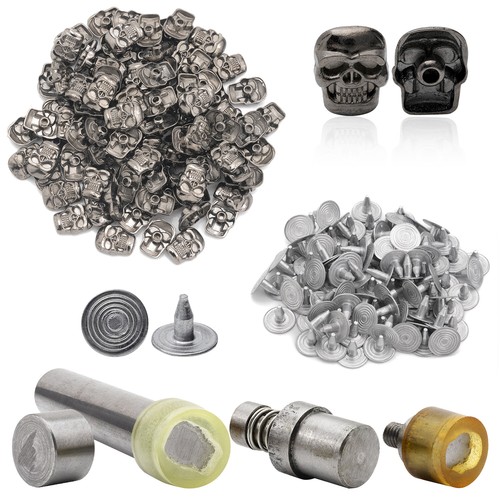 100pcs crâne rivets avec main - crâne,