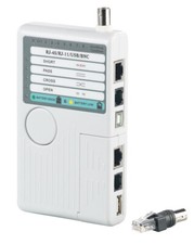 Testeur de câbles 4 en 1 pour RJ-45, RJ-11, USB A+B, BNC - 7Links