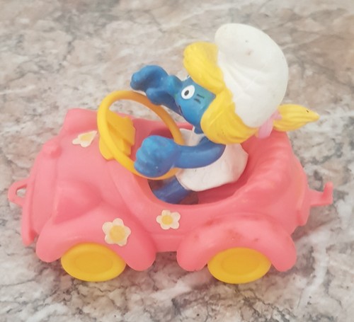 Voiture rose schtroumpfette - rose,
