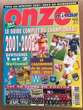 ONZE MONDIAL HORS SÉRIE N°36 GUIDE CHAMPIONNAT 2001-02  LES EQUIPES EN COULEUR 