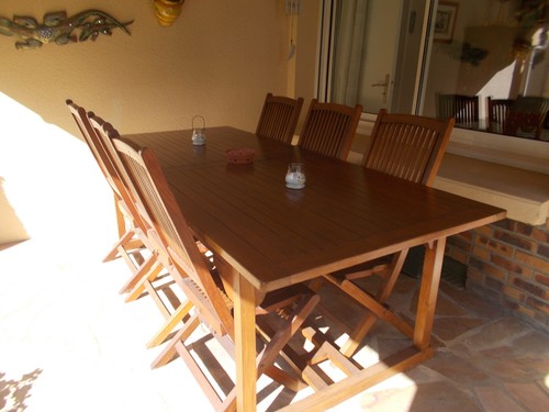 Salon jardin bois teck 7 - salon,