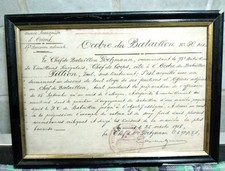 Militaria Ww1 CitationOrdreDu Bataillon Tirailleurs Sénégalais Armée Orient 1918