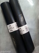 sac poubelle 50 Litres noir, 40 sacs poubelles 35 microns , très résistants 35M