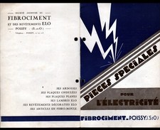 POISSY (78) REVETEMENTS / Pièces d'Electricité "FIBROCIMENT" Fascicule en 1932
