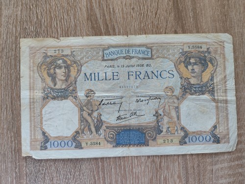 Billet 1000 francs ceres - billet,