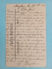 CPA, LE DAUPHINÉ, lettre de Poilu 1916