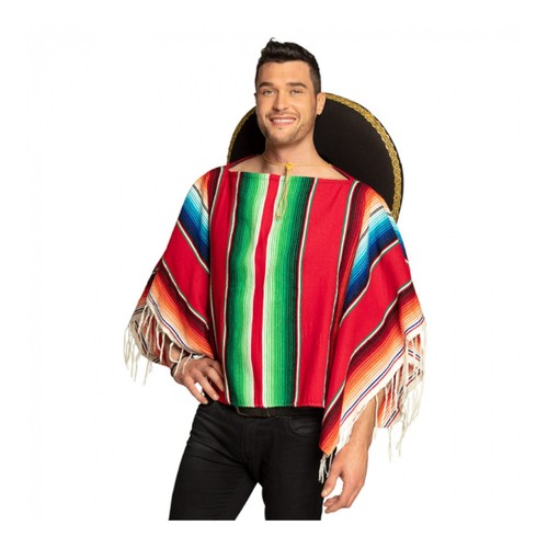 Poncho mexicain couleurs - poncho,