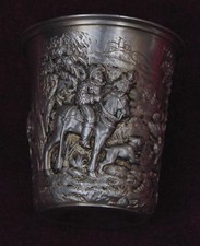 rare timbale argent massif