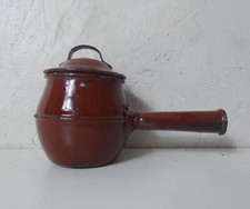 ancienne casserole émaillée format grog