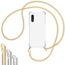 Collier (Chaîne en métal) pour Sony Xperia 10 IV Coque avec cordon Etui Case Cou