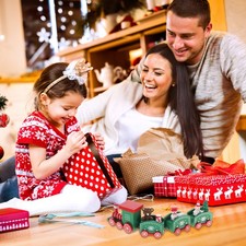  Noël Train En Bois Cadeau