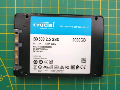 Ssd 2to 2000go bx500 - 2to,