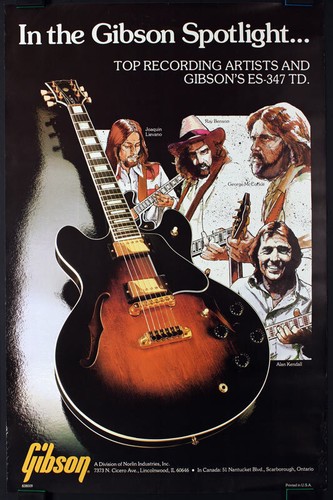 Gibson 347 guitar promo - gibson,