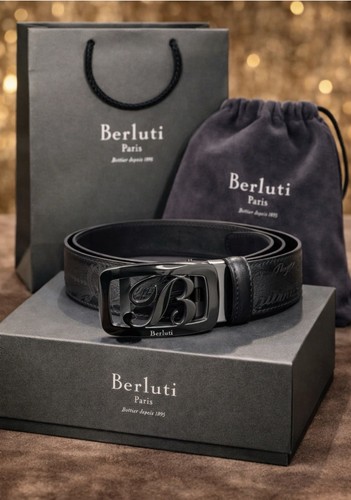 Berluti leather belt - leather,