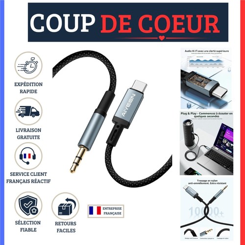 Câble audio usb vers - câble, usb-c