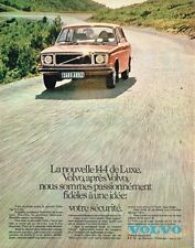 PUBLICITE ADVERTISING  017  1971   la Volvo 144 de luxe  ( orange)
