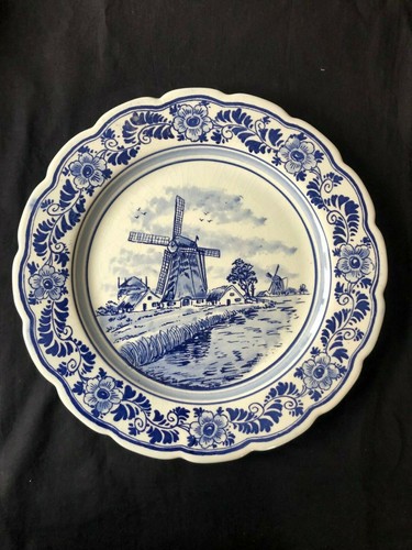 Assiette murale antique delft - murale,