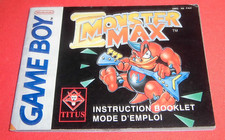 Notice Game Boy Monster Max