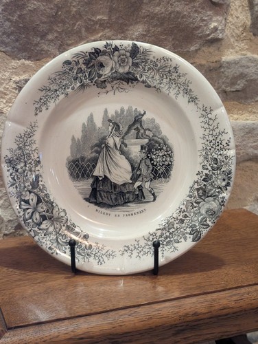 Assiette parlante ancienne - , st