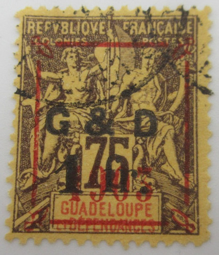 Guadeloupe timbre - n°, 53