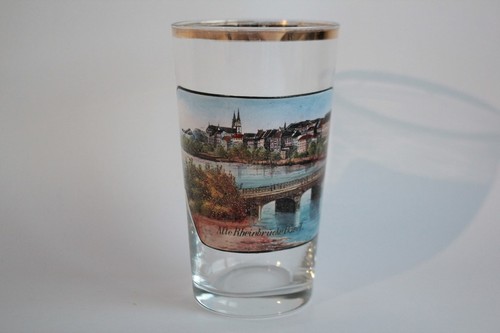 Ancien verre émaillé