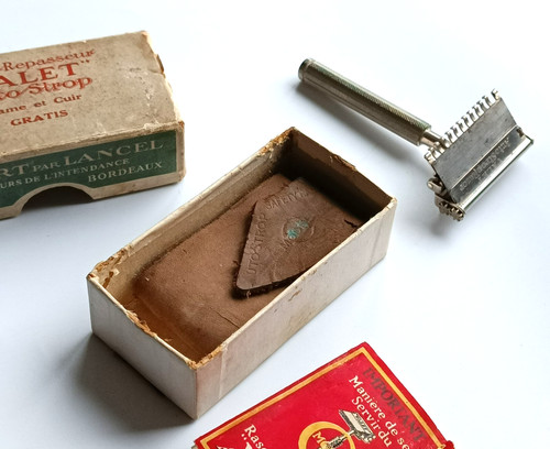 Rasoir ancien valet auto - rasoir, strop