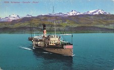 AK Rorschach Bodensee Bateau À Vapeur Rhin Suisse 1928 Circulée Carte Postale