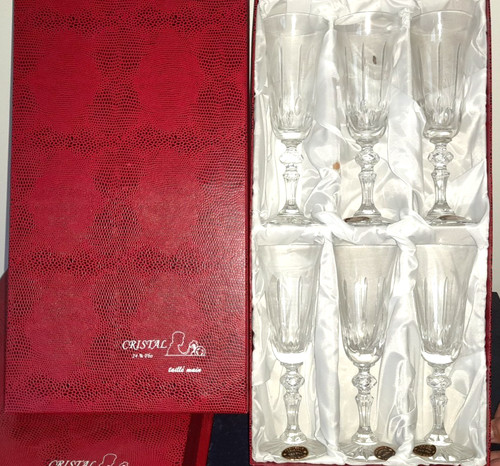 Coffret verres flutes a - 6,