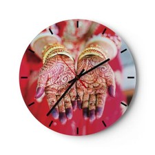 Horloge murale en verre