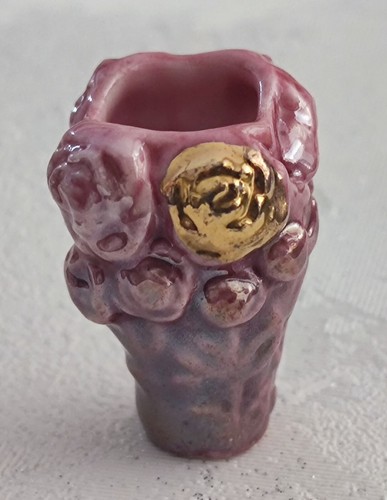 Fève vase avec rose - fève🌞vase,