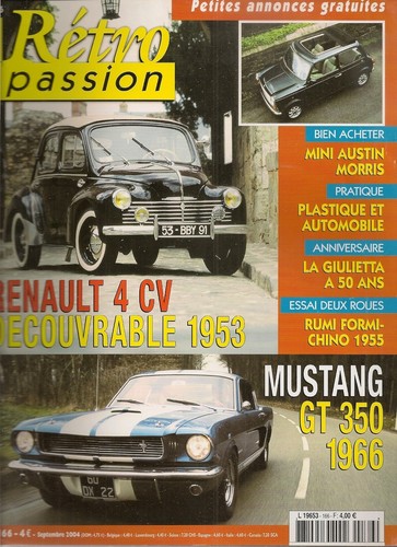 Retro passion 166 renault - 166, 4cv