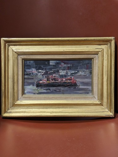 Marine huile sur toile - toile, tony