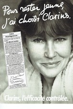 Publicité Advertising  068  1983    Clarins cosmétiques creme