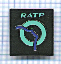 Pin's logo RATP COINDEROUX à 2 attaches / Transports PARIS métro RER bus Tramway