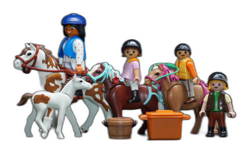Playmobil chevaux ensemble
