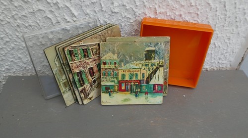 Vintage dessous verre - dessous,