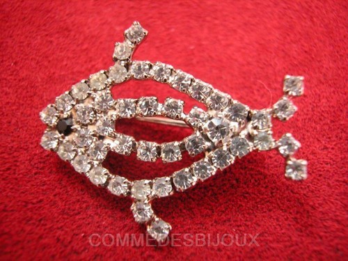Broche poisson rouge - broche, rouge"