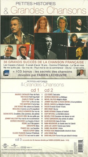 Coffret chansons - cd,