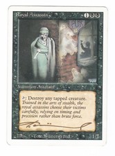 Carte Magic vintage signée MTG Revised: Royal Assassin signed by artist