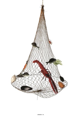 Filet pêche nasse garnie - pêche,