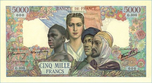 5000 francs empire français - 5000,