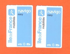 LOT 2 cartes Navigo Easy souple - Ticket de Métro - Paris RATP - cadeau de Noel