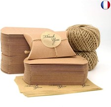 VEESUN Boites Cadeaux Kraft, 120 Pièces Papier Cadeau Mini Boite de Bonbons 