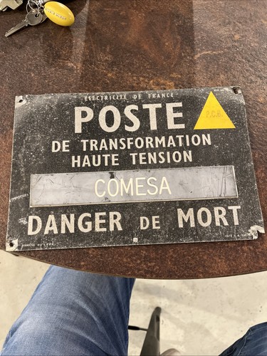 Ancienne plaque poste - ancienne,