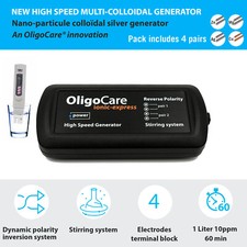 Générateur d'argent colloïdal Reverse Polarity Stirring system Pack TDS 4 pairs